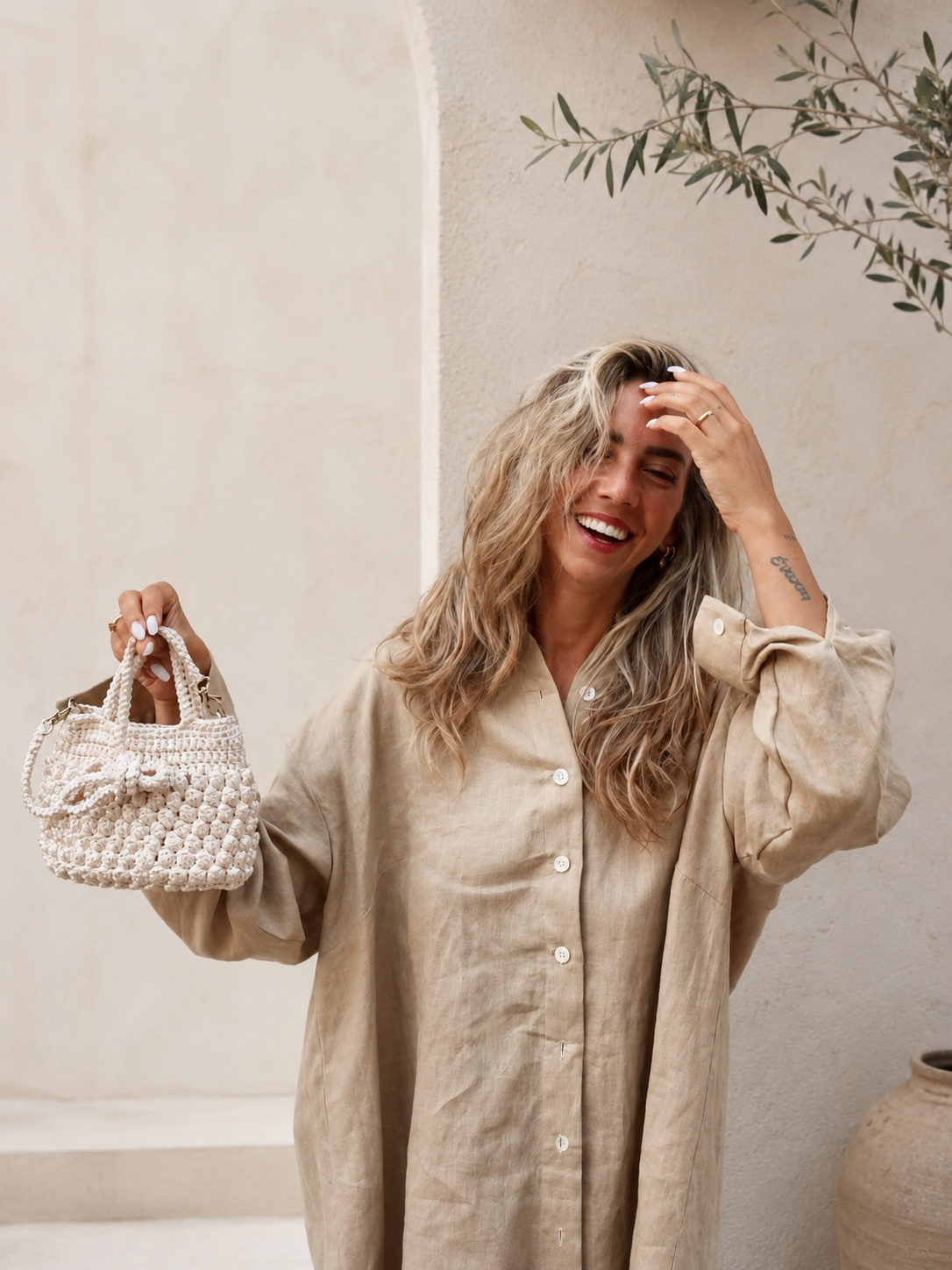 Camicia Over 100% lino